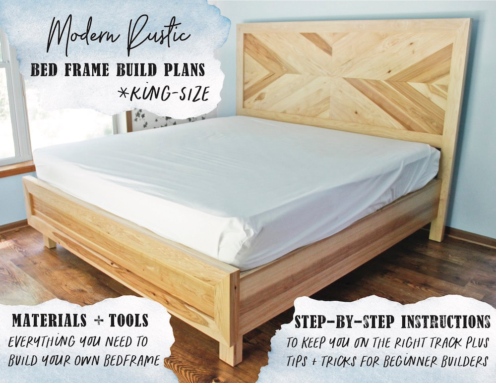 Purchase the Modern Rustic Bed Frame Build Plans