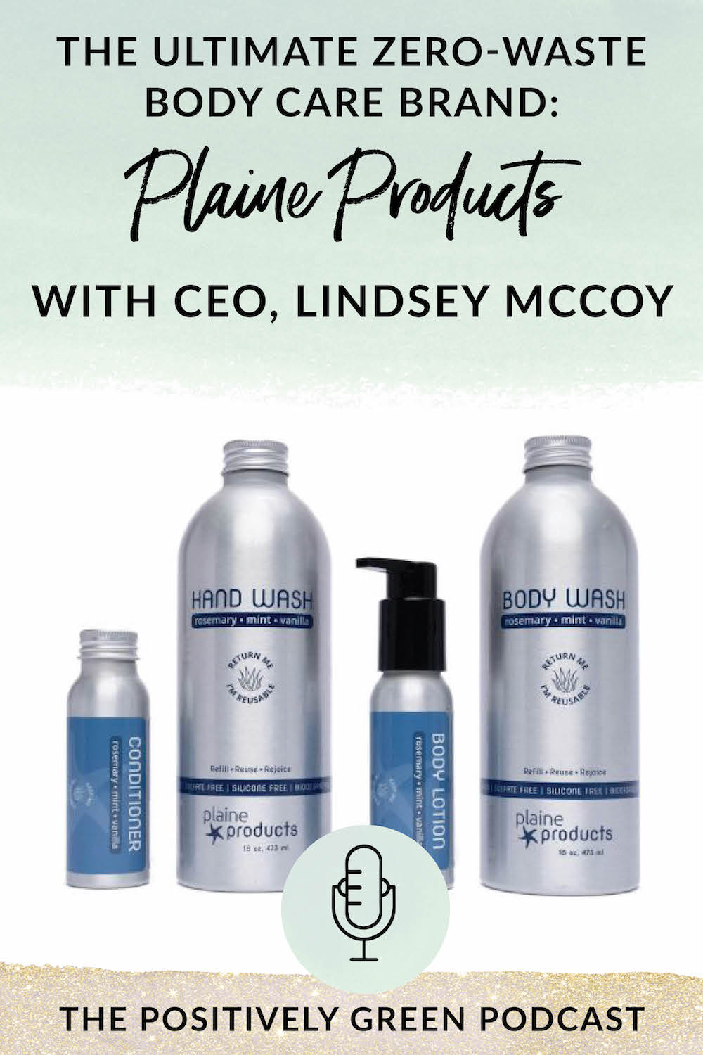 Plaine Products Refillable Hair & Body Care • Organically Becca