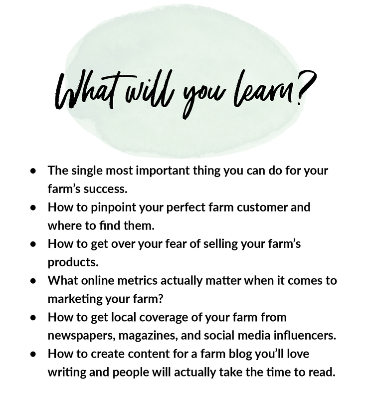 What will you learn from this online marketing for farmers email series