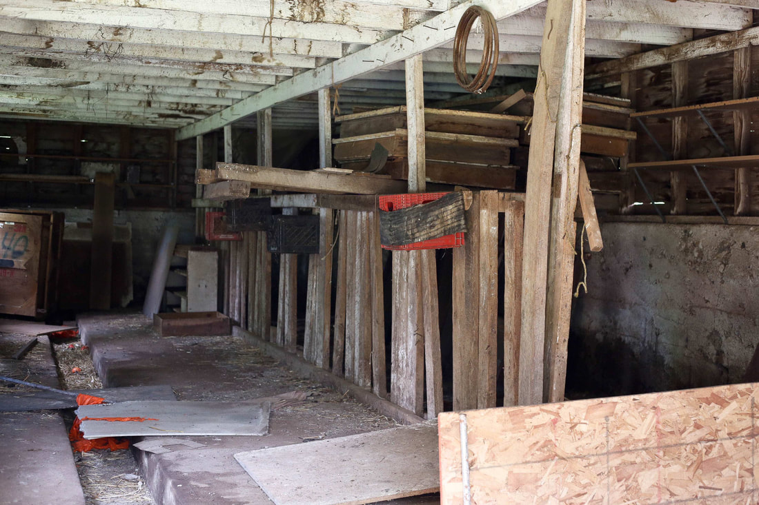 The Barn Renovation Before and After interior junk