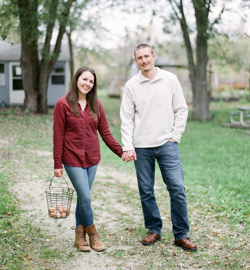 Kelsey and Paul Olesen of Green Willow Homestead