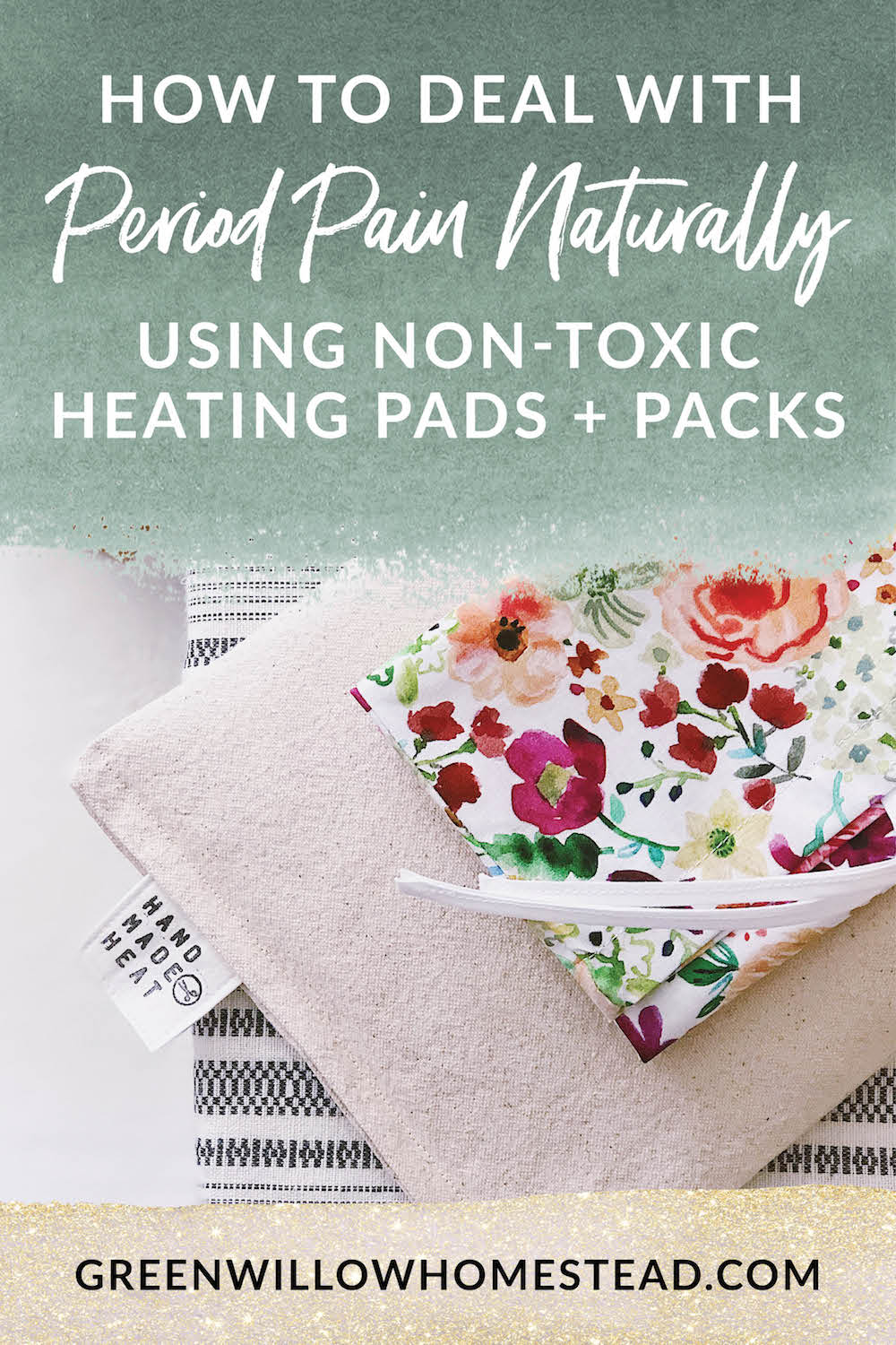 How to deal with period pain naturally using non toxic heating pads and packs