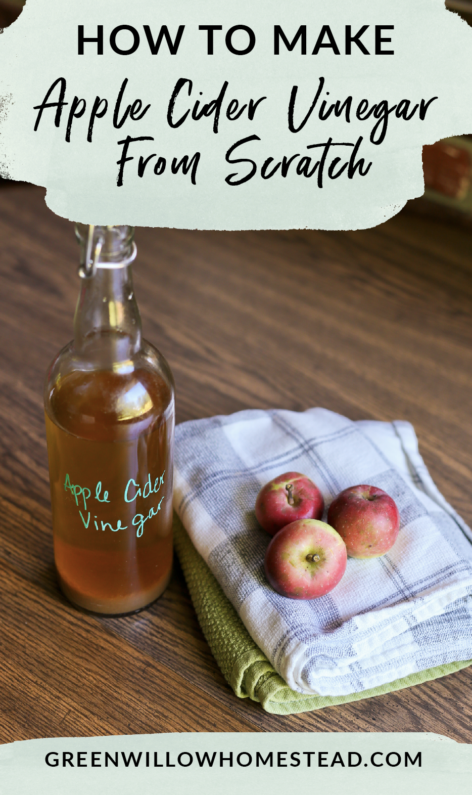 How to make apple cider vinegar from scratch, free acv recipe