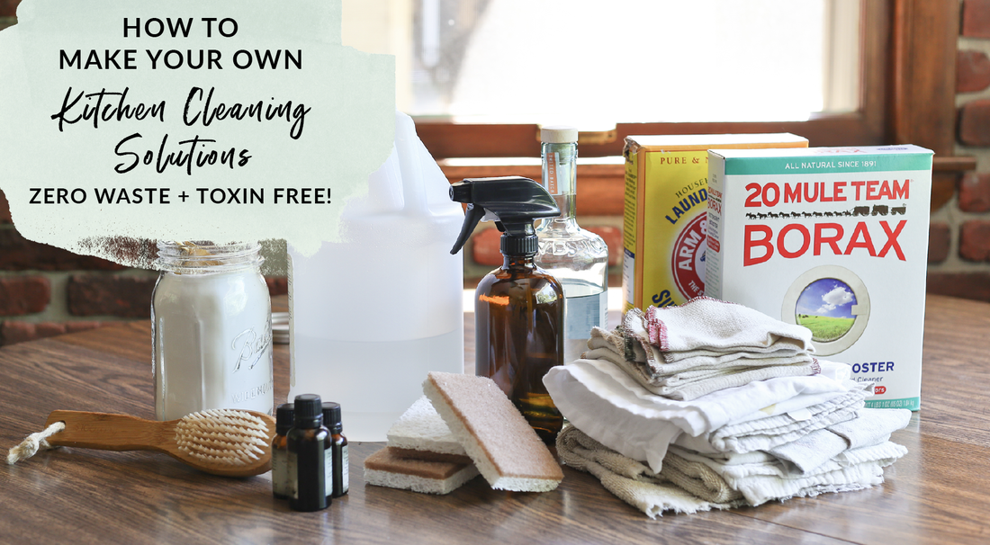 How To Make Your Own Toxin-Free And Zero-Waste Kitchen Cleaning Supplies