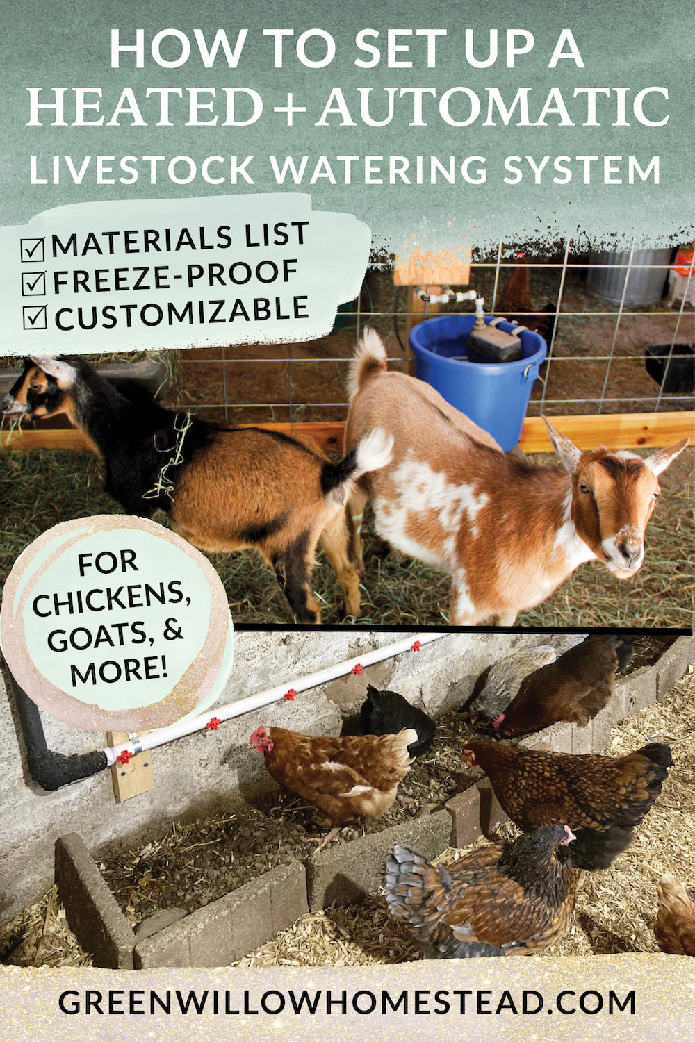 How to set up a heated automatic livestock watering system for your barn