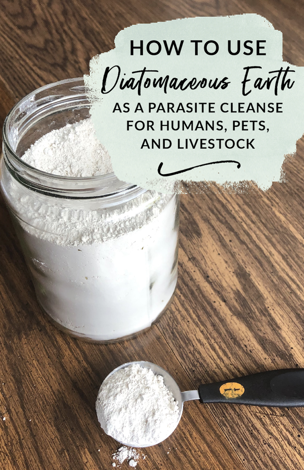 How to use Diatomaceous Earth as a Parasite Cleanse, for you, your pets, and your livestock
