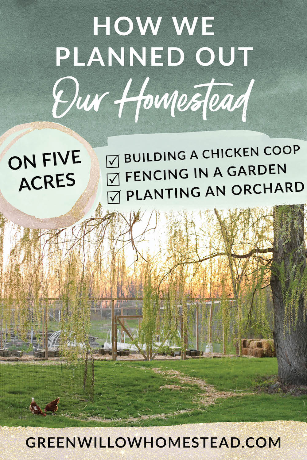 How we planned out our homestead on five acres