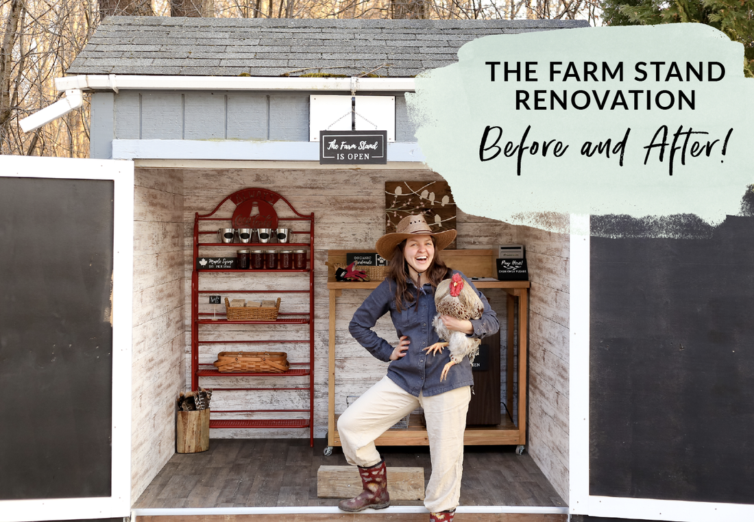 Local Franklin Wisconsin Farm Stand Renovation Before and After