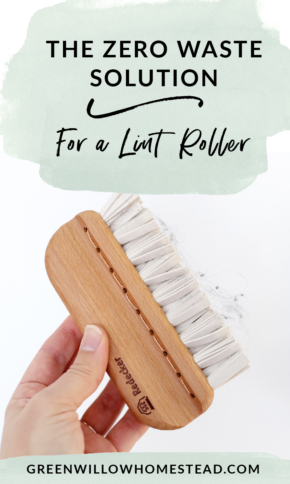 The zero waste solution for a lint roller, sustainable swap for keeping pet hair off your clothes