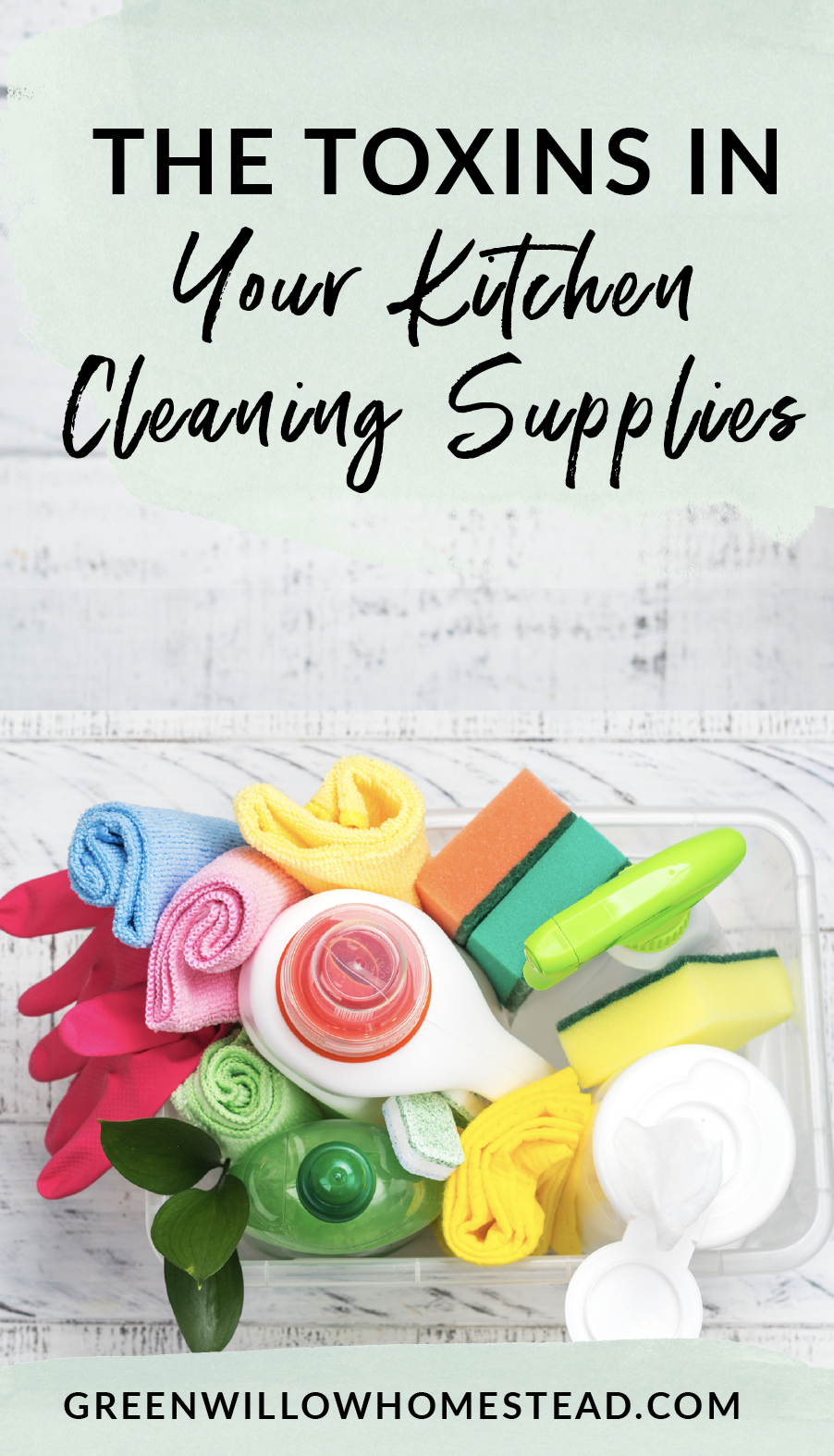 What toxins are in kitchen cleaning supplies and should you be concerned?